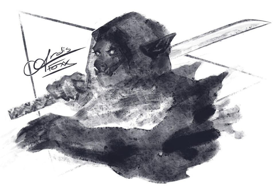 Charcoal Bust